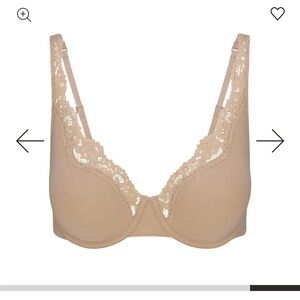 SKIMS Lace Trimmed Tan Bra
